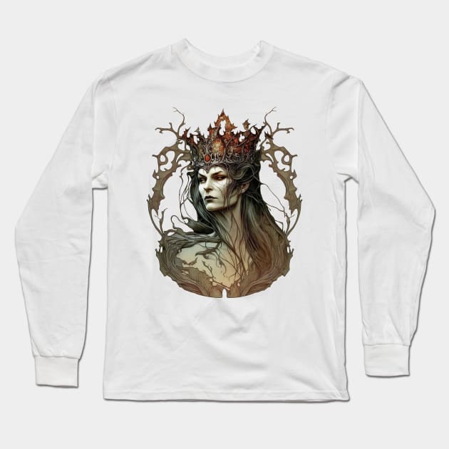 The Evil Queen, Grimhilde, from Snow White and the Seven Dwarves Long Sleeve T-Shirt by YeCurisoityShoppe